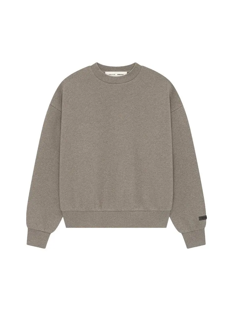 Свитер Fear of God Essentials Classic Fit Fleece Crewneck, Homestead Heather — изображение 1 из 3, серый