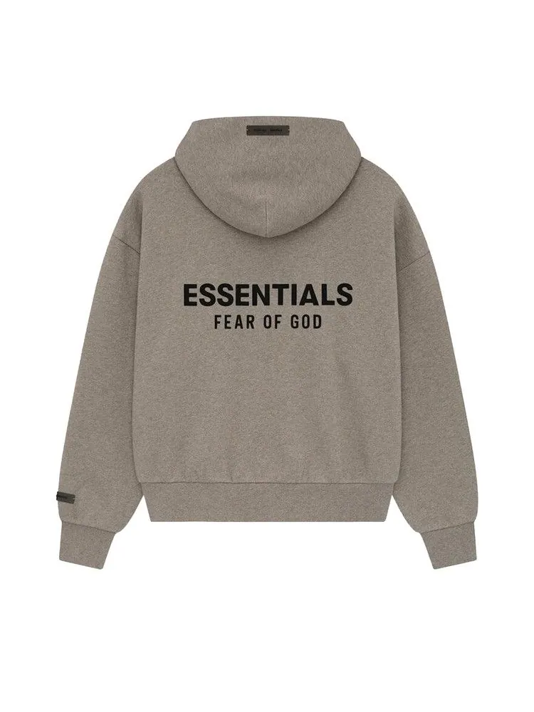 Худи Fear of God Essentials Classic Fit Fleece Hoodie, Homestead Heather — изображение 2 из 3, серый