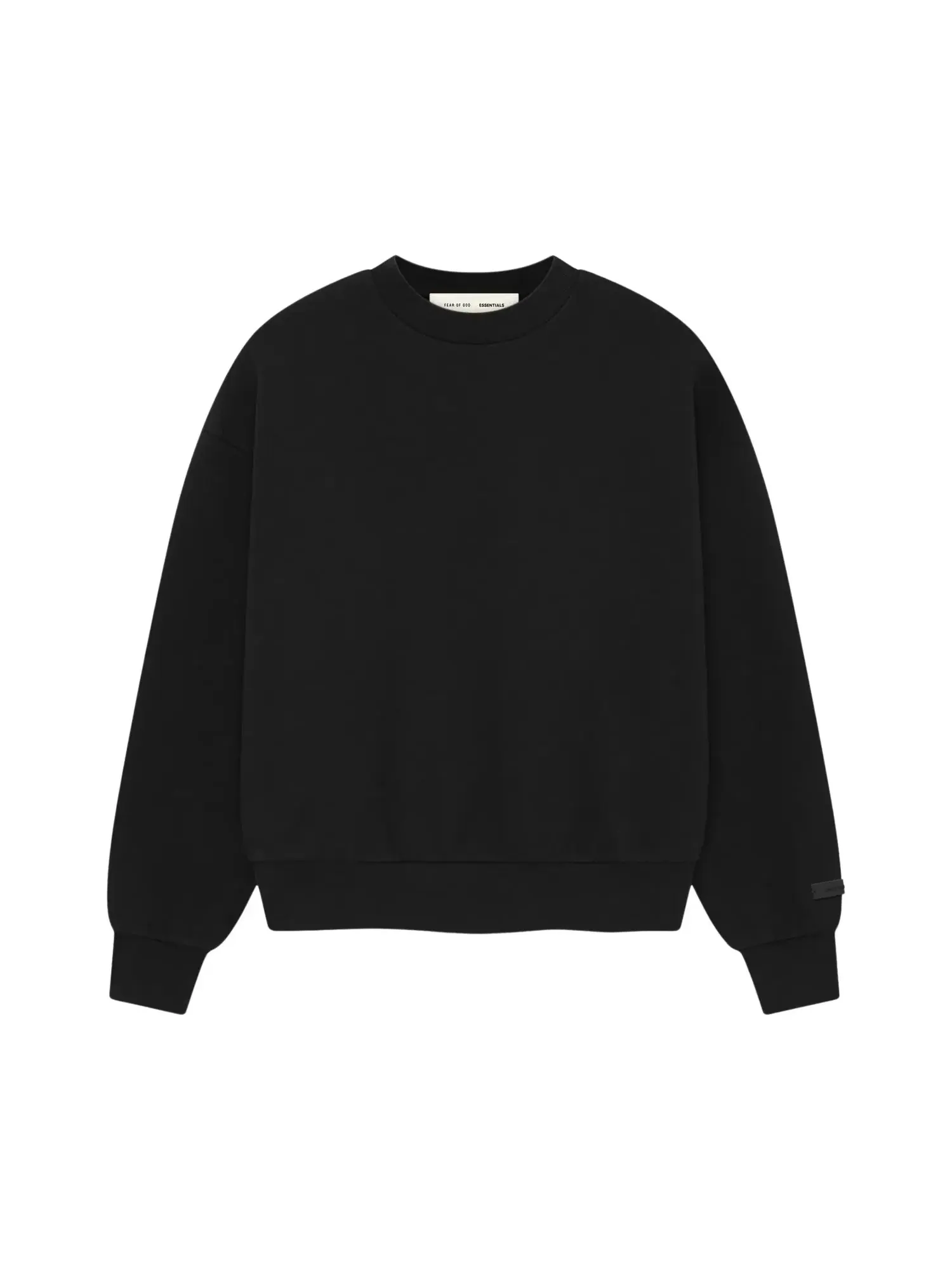 Классическая толстовка с круглым вырезом Fear of God Essentials — изображение 1 из 2, винтажный черный
