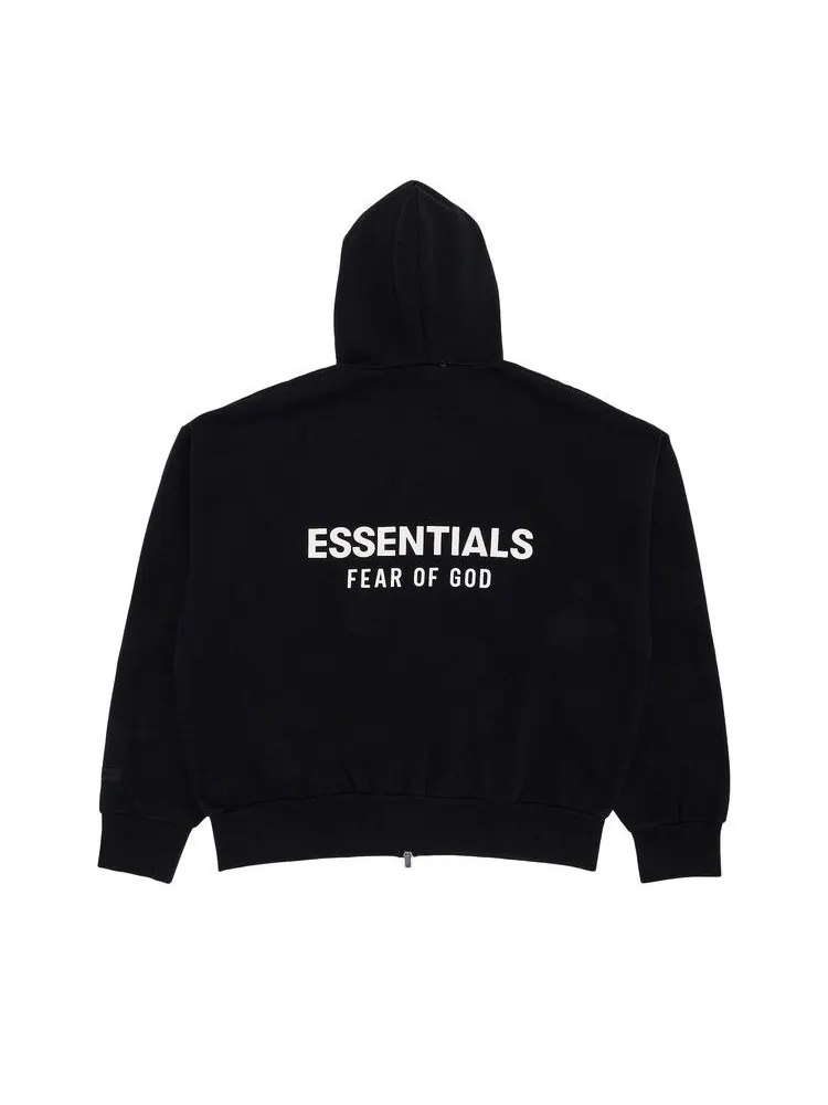 Худи Fear of God Essentials Classic Full Zip-Up Hoodie — изображение 2 из 3, черный
