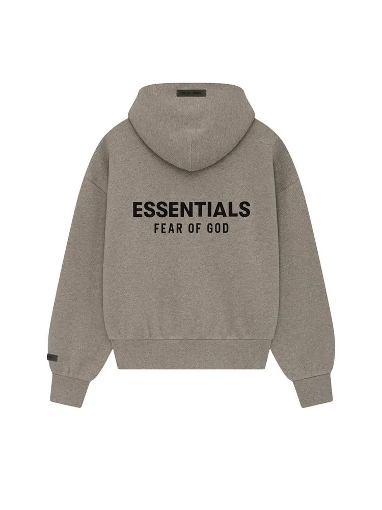 Худи Fear of God Essentials Classic Full Zip-Up Hoodie, Homestead Heather — изображение 2 из 2, серый