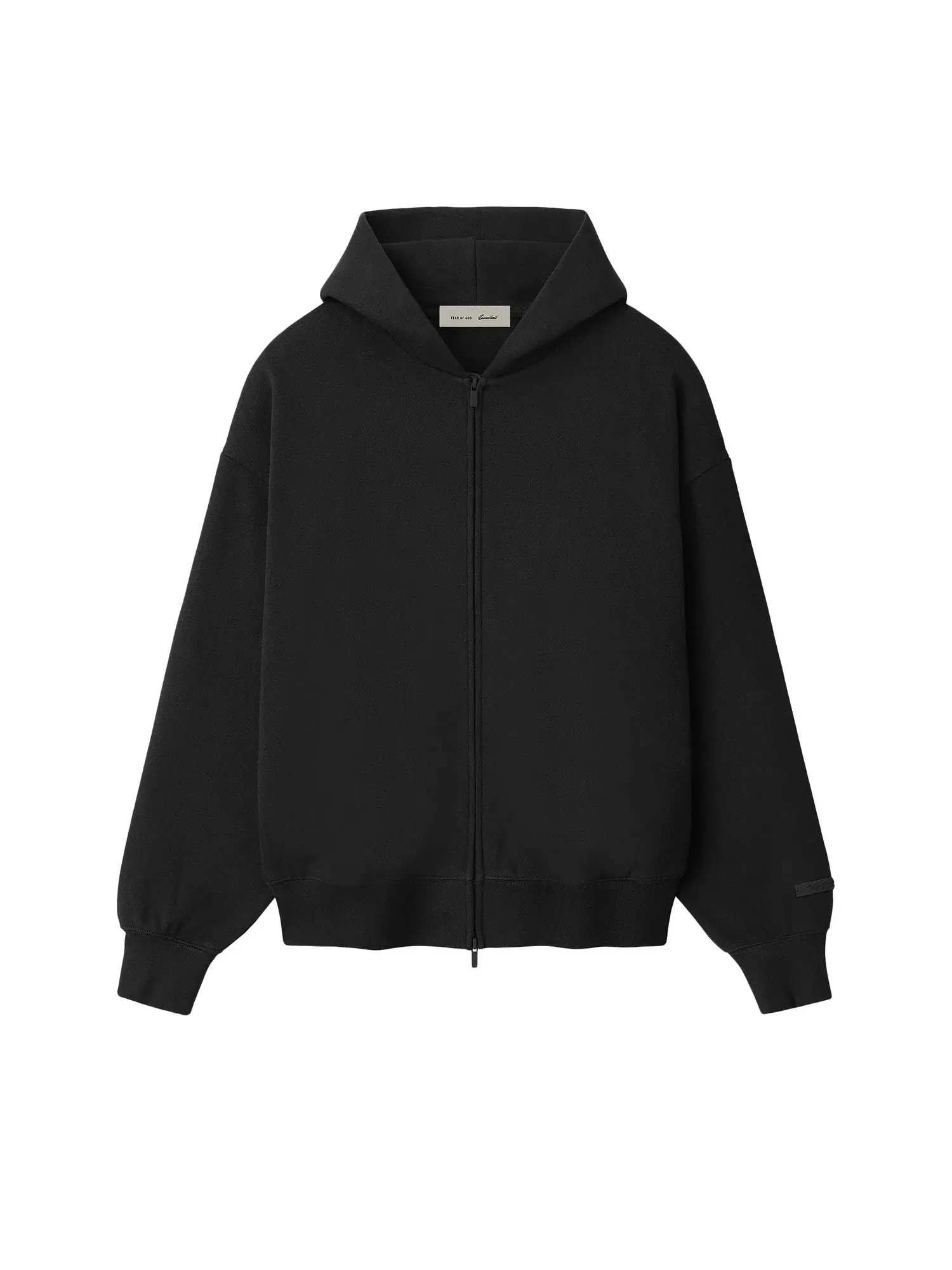 Классическая толстовка на молнии Fear of God Essentials — изображение 1 из 2, винтажный черный/белый