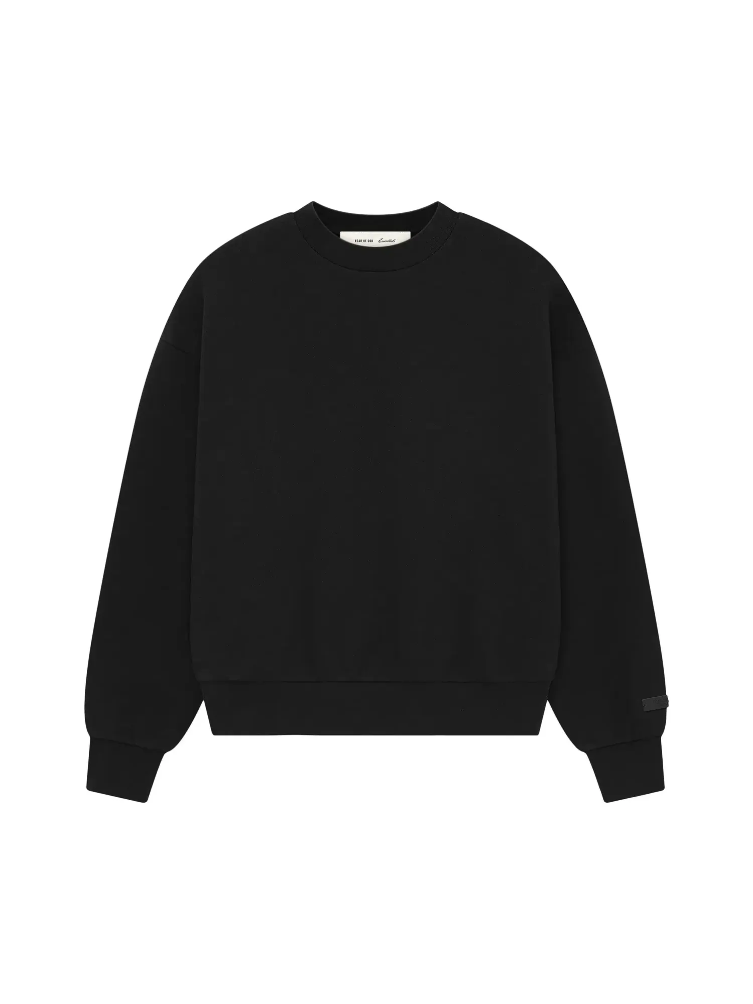 Классическая толстовка с круглым вырезом Fear of God Essentials — изображение 1 из 2, винтажный черный