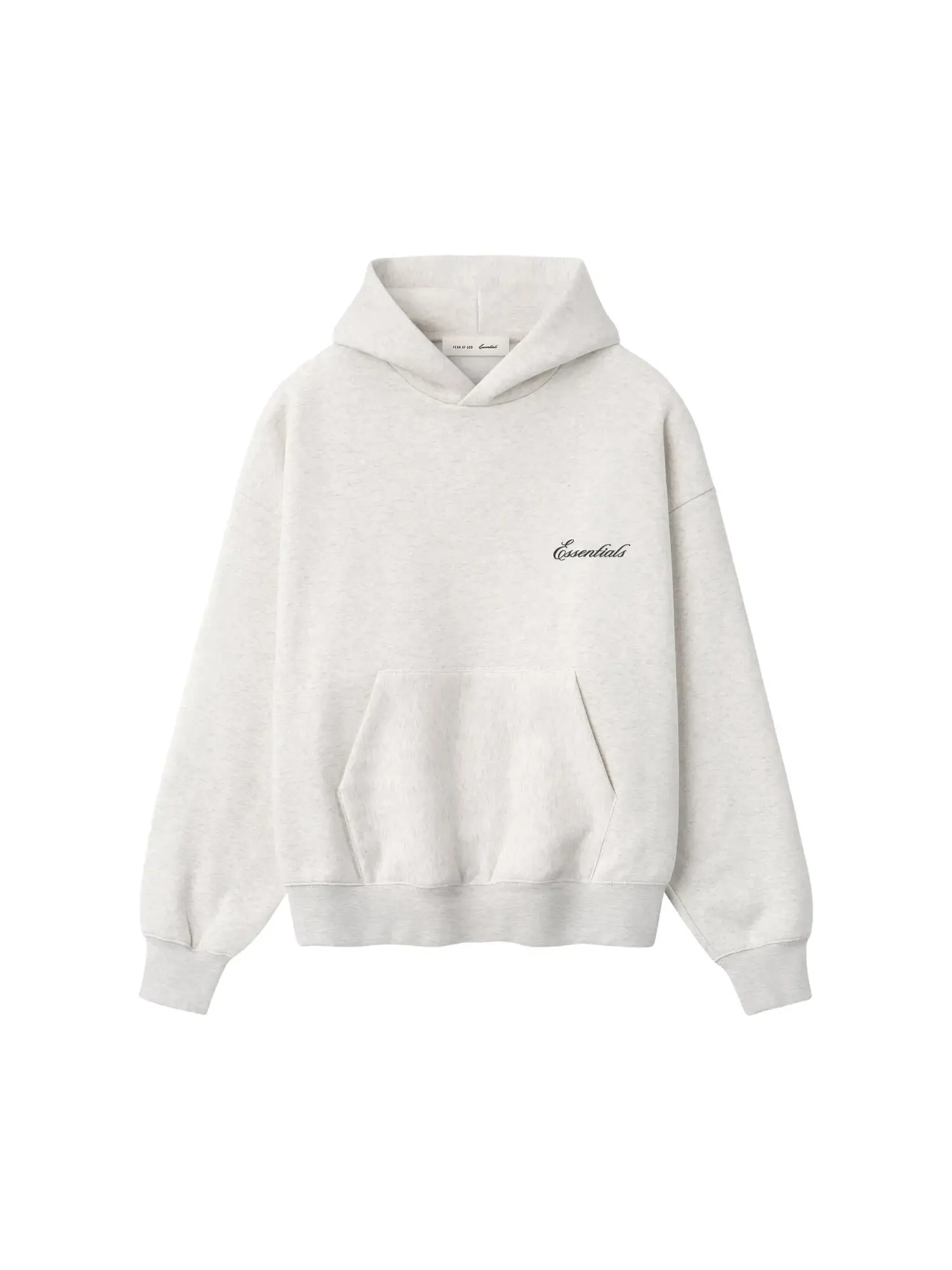 Классическая толстовка Fear of God Essentials Signature Classic Hoodie — изображение 1 из 2, овсяный