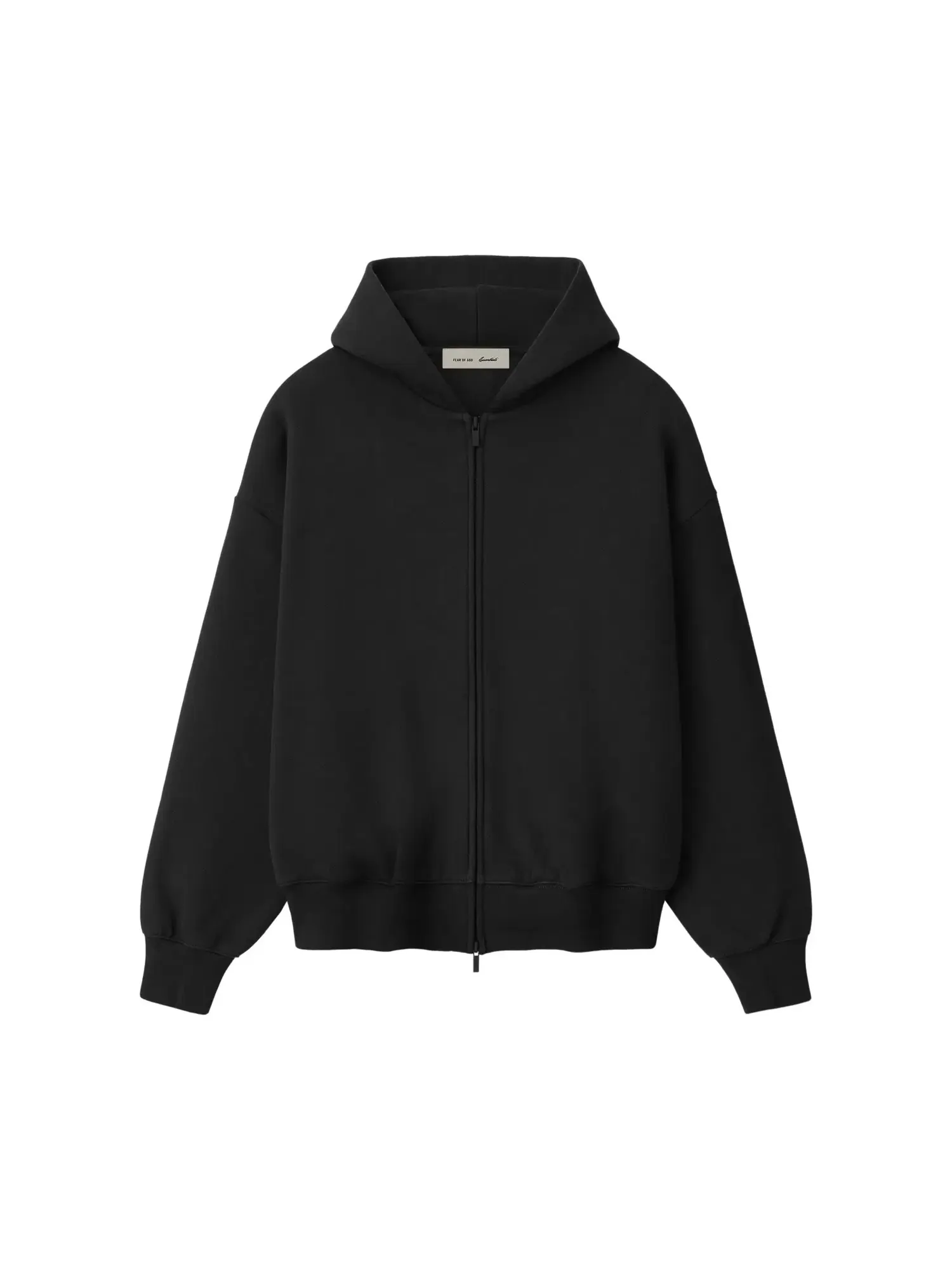 Толстовка на молнии Fear of God Essentials Signature Classic — изображение 1 из 2, винтажный черный