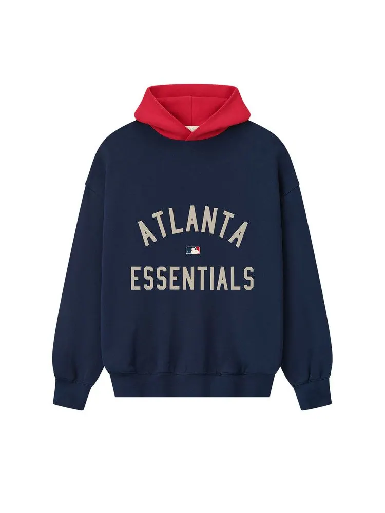 Худи Fear of God Essentials Braves Hoodie — изображение 1 из 2, темно-синий/красный