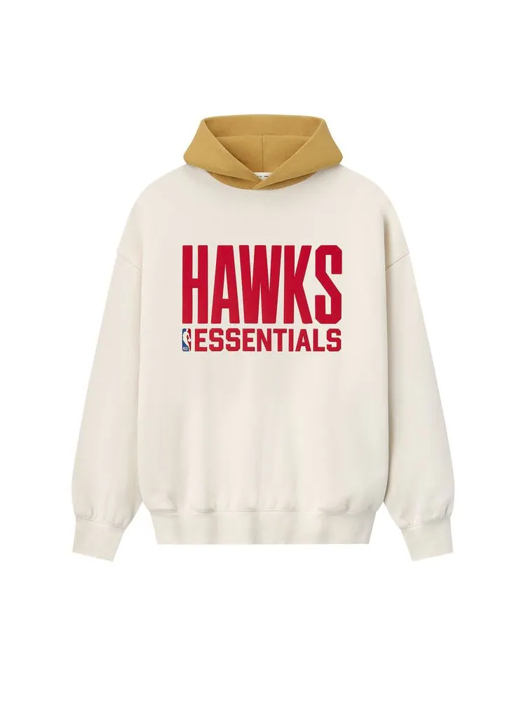 Худи Fear of God Essentials Hawks Hoodie — изображение 1 из 2, кремовый/желтый