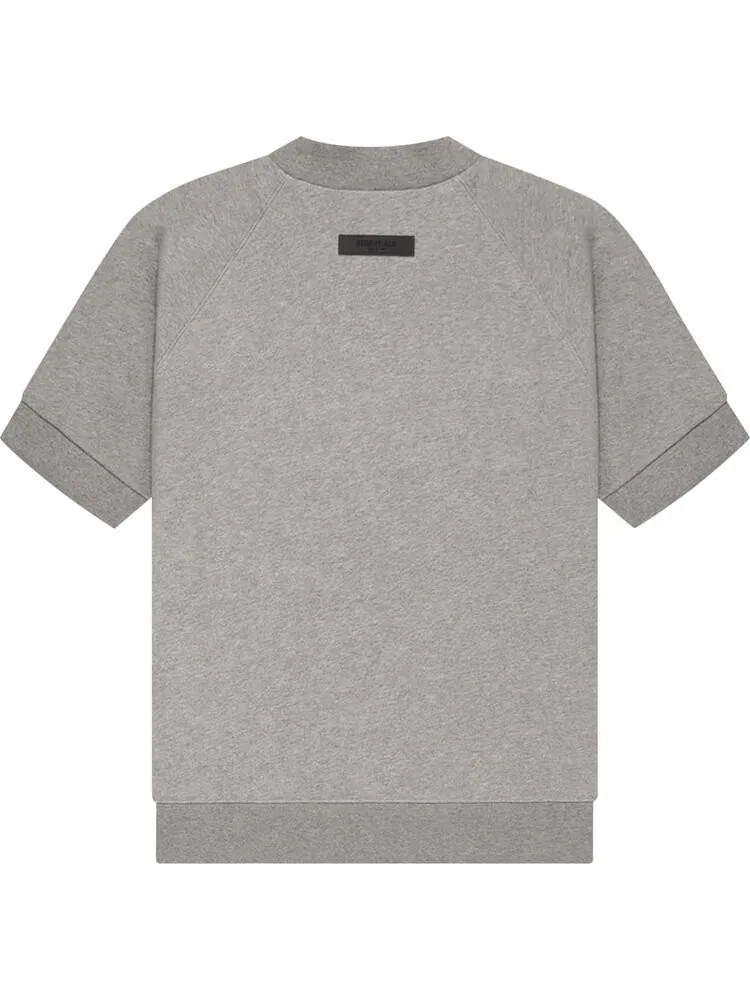 Футболка Fear of God Essentials Short-Sleeve Sweatshirt 'Dark Oatmeal' — изображение 2 из 2, серый