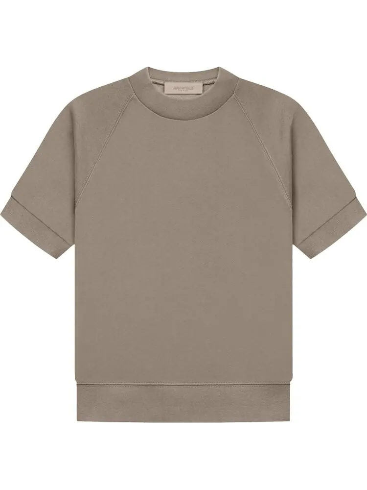 Футболка Fear of God Essentials Short-Sleeve Sweatshirt 'Desert Taupe' — изображение 1 из 2, серый