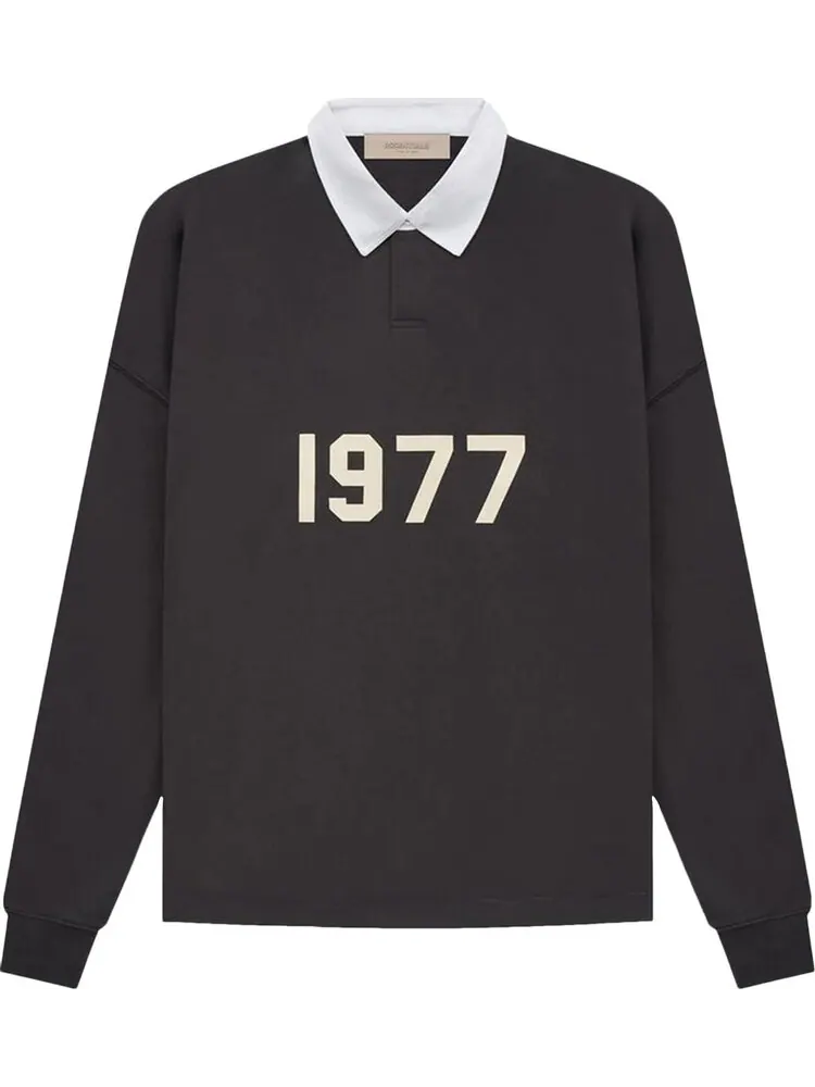 Поло Fear of God Essentials Rugby Polo 'Iron' — изображение 1 из 1, черный