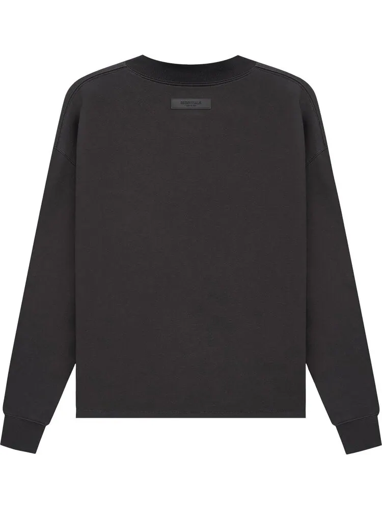 Толстовка Fear of God Essentials Relaxed Crewneck 'Iron' — изображение 2 из 2, черный