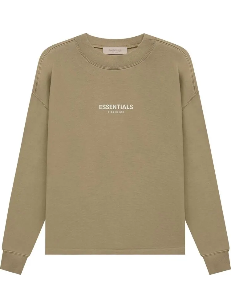 Толстовка Fear of God Essentials Relaxed Crewneck 'Oak' — изображение 1 из 2, зеленый