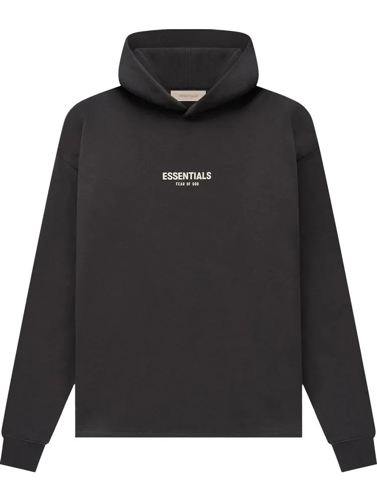 Худи Fear of God Essentials Relaxed Hoodie 'Iron' — изображение 1 из 2, черный
