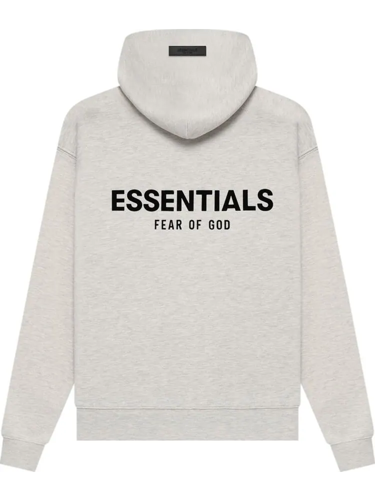 Худи Fear of God Essentials 'Light Oatmeal' — изображение 2 из 2, серый