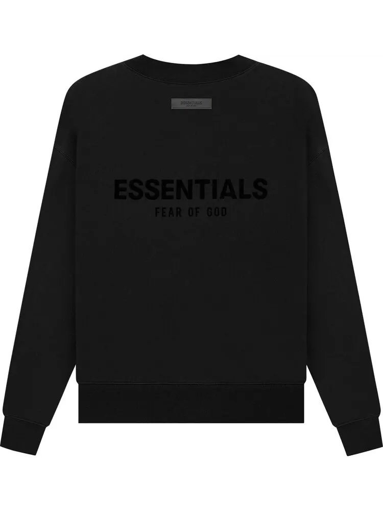 Толстовка Fear of God Essentials Crewneck 'Stretch Limo' — изображение 2 из 2, черный