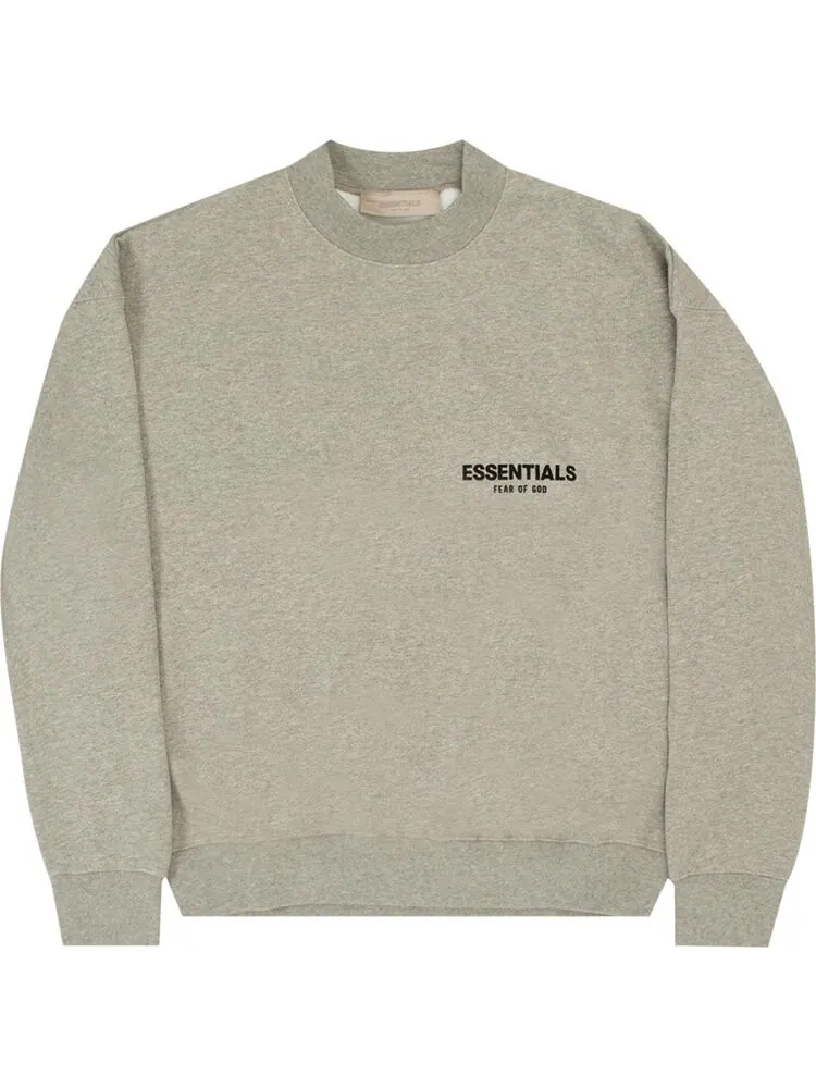 Толстовка Fear of God Essentials Crewneck 'Dark Oatmeal' — изображение 1 из 2, серый
