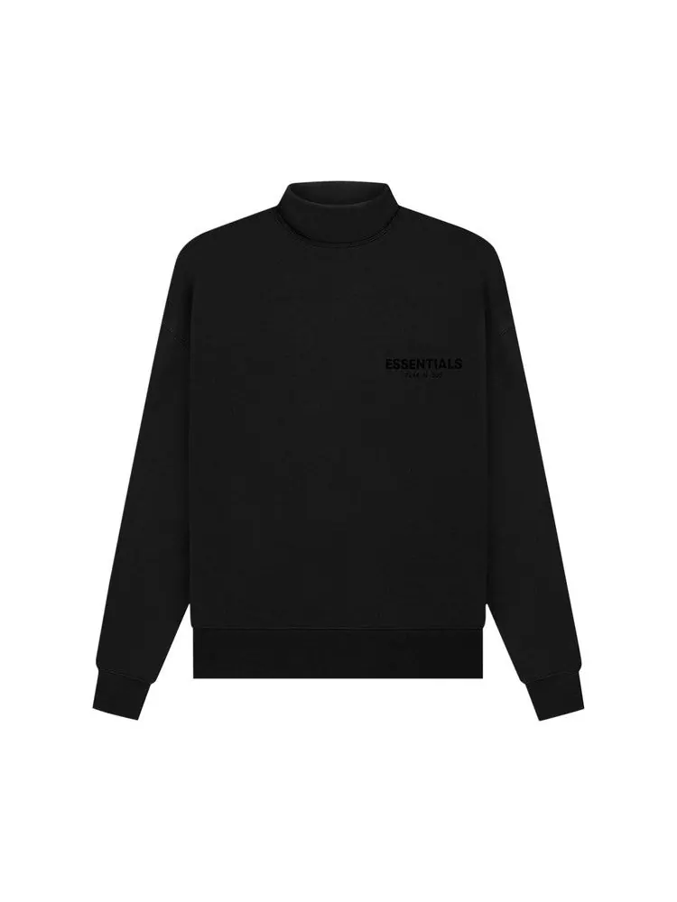 Топ Fear of God Essentials Mockneck, Stretch Limo — изображение 1 из 1, черный