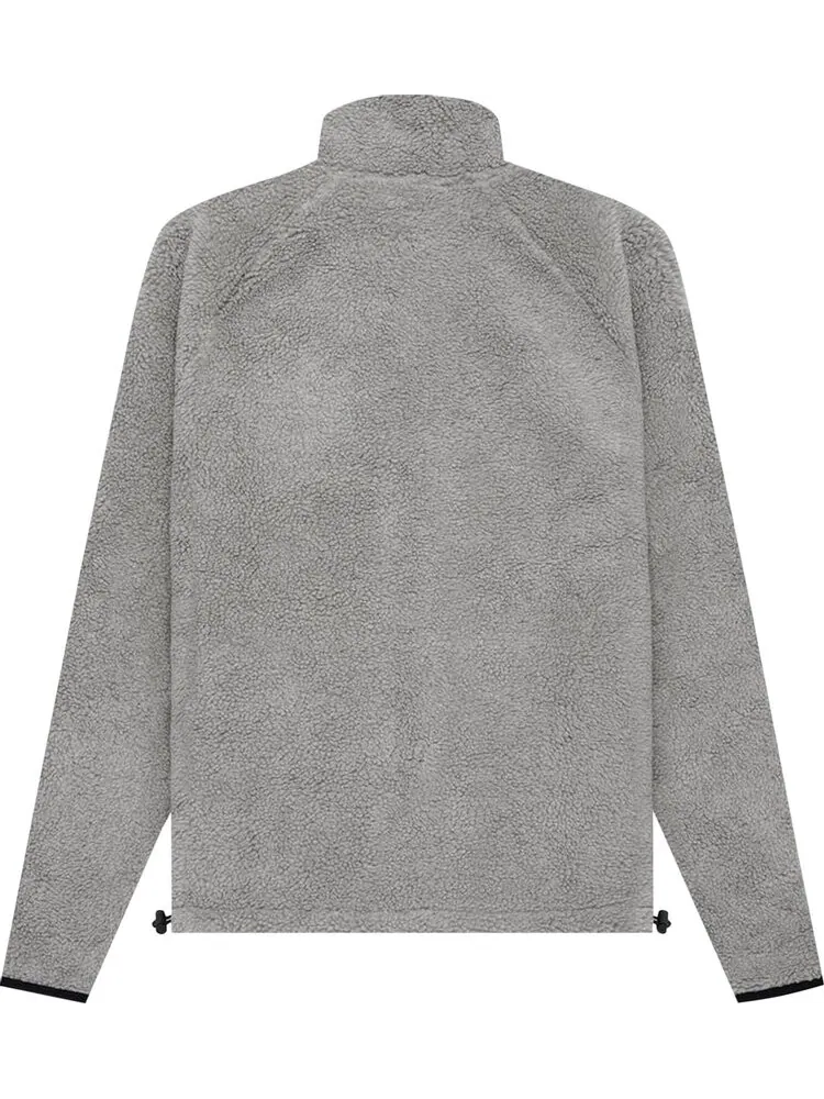 Куртка Fear of God Essentials Polar Fleece Full Zip Jacket 'Dark Oatmeal' — изображение 2 из 2, серый