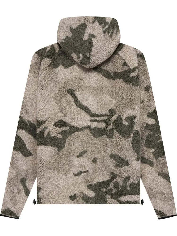 Худи Fear of God Essentials Polar Fleece Half Zip Hoodie 'Camo' — изображение 2 из 2, мульти