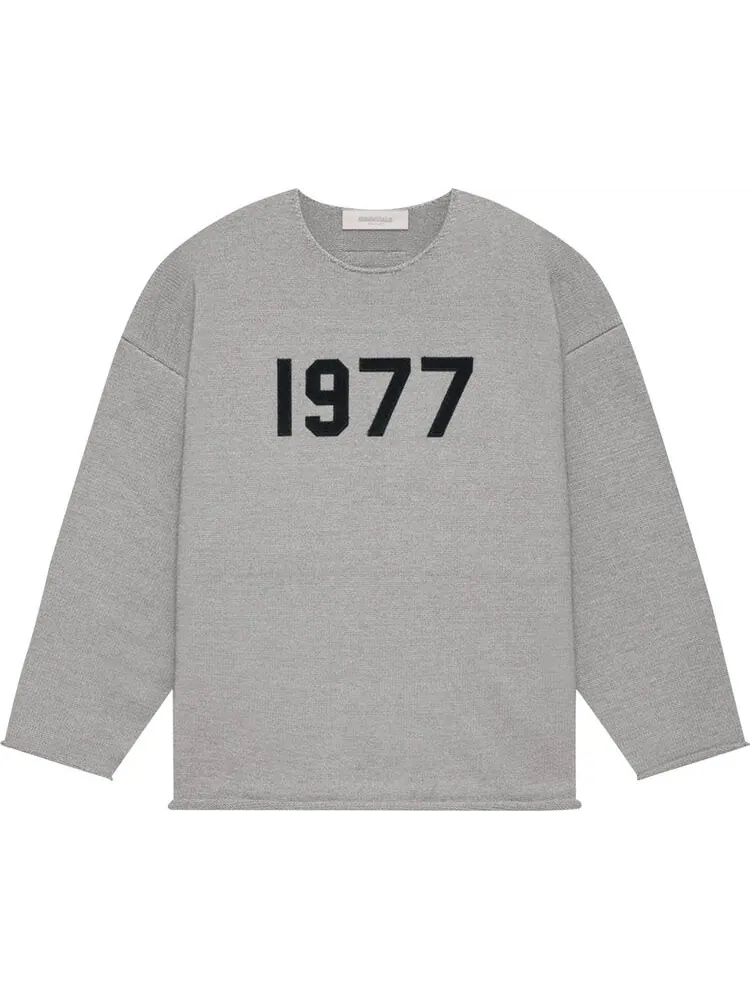 Свитер Fear of God Essentials Raw Edge Sweater 'Dark Oatmeal' — изображение 1 из 2, серый