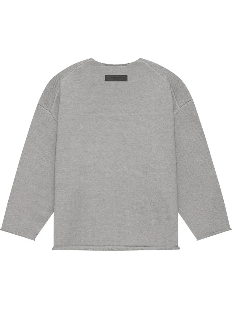 Свитер Fear of God Essentials Raw Edge Sweater 'Dark Oatmeal' — изображение 2 из 2, серый