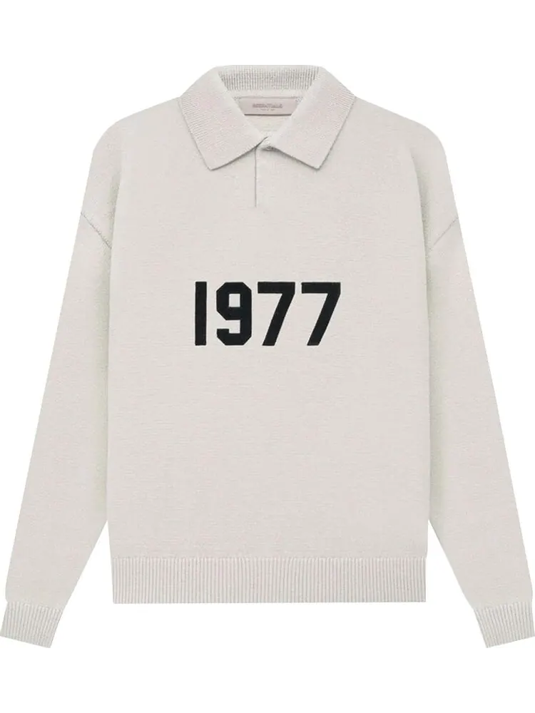 Лонгслив Fear of God Essentials Knit Long-Sleeve Polo 'Wheat' — изображение 1 из 1, бежевый