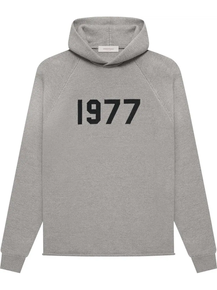 Худи Fear of God Essentials Knit Hoodie 'Dark Oatmeal' — изображение 1 из 2, серый