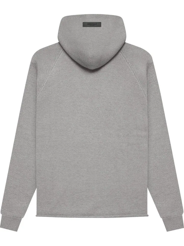 Худи Fear of God Essentials Knit Hoodie 'Dark Oatmeal' — изображение 2 из 2, серый
