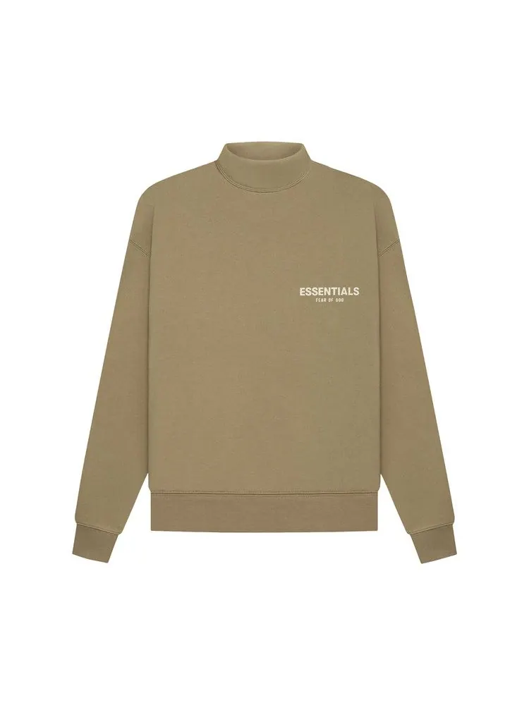 Топ Fear of God Essentials Essentials Mockneck — изображение 1 из 2, коричневый
