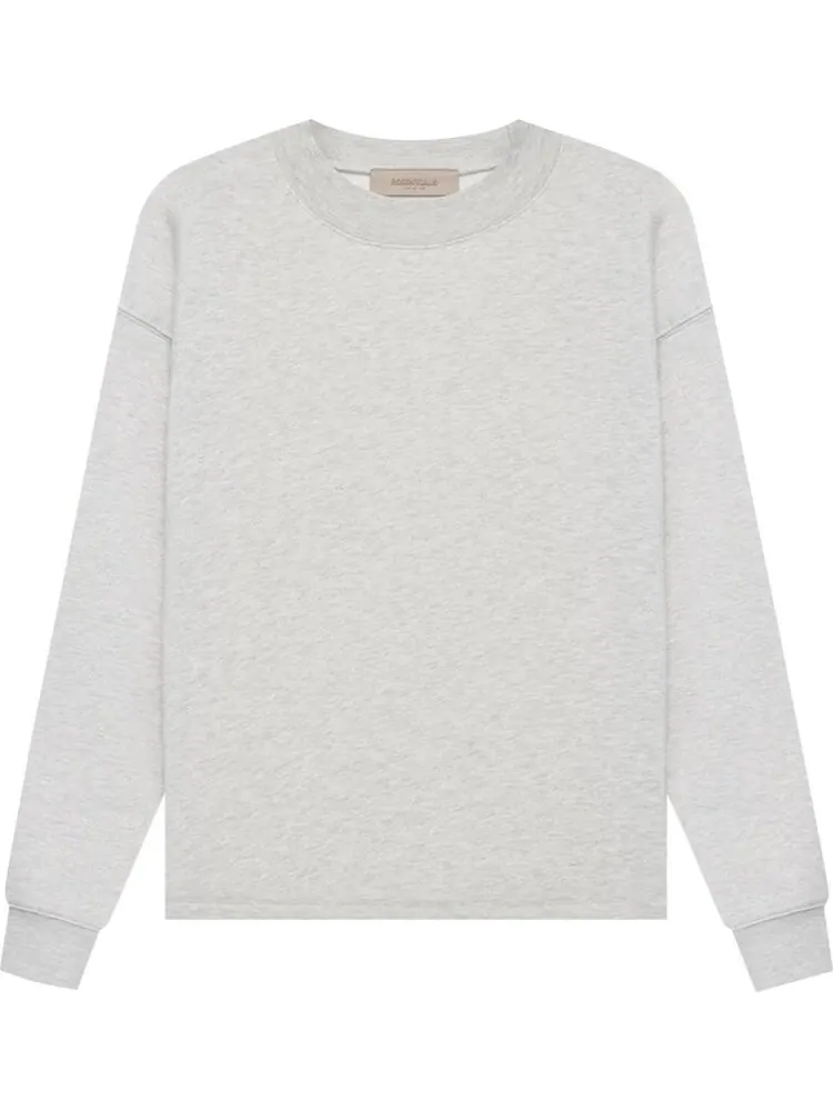 Толстовка Fear of God Essentials Relaxed Crewneck 'Light Oatmeal' — изображение 1 из 2, серый