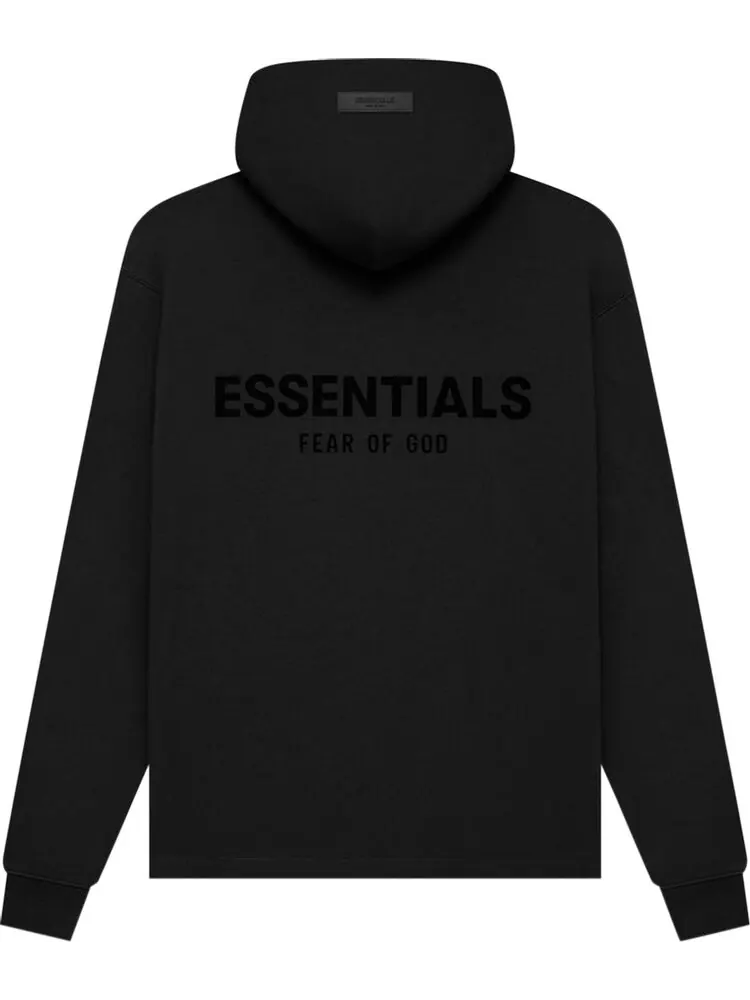 Худи Fear of God Essentials Relaxed Hoodie 'Stretch Limo' — изображение 2 из 2, черный
