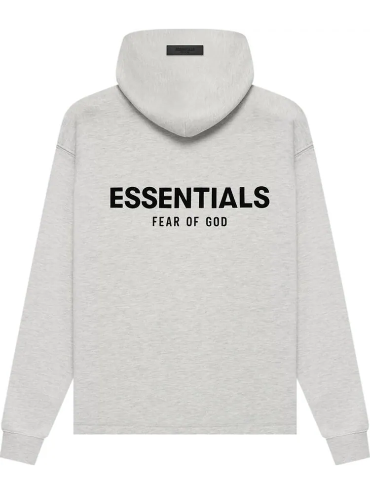 Худи Fear of God Essentials Relaxed Hoodie 'Light Oatmeal' — изображение 2 из 2, серый