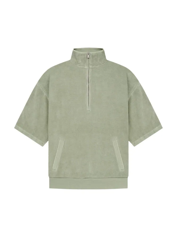 Топ Fear of God Essentials Velour Mockneck — изображение 1 из 2, морская пена