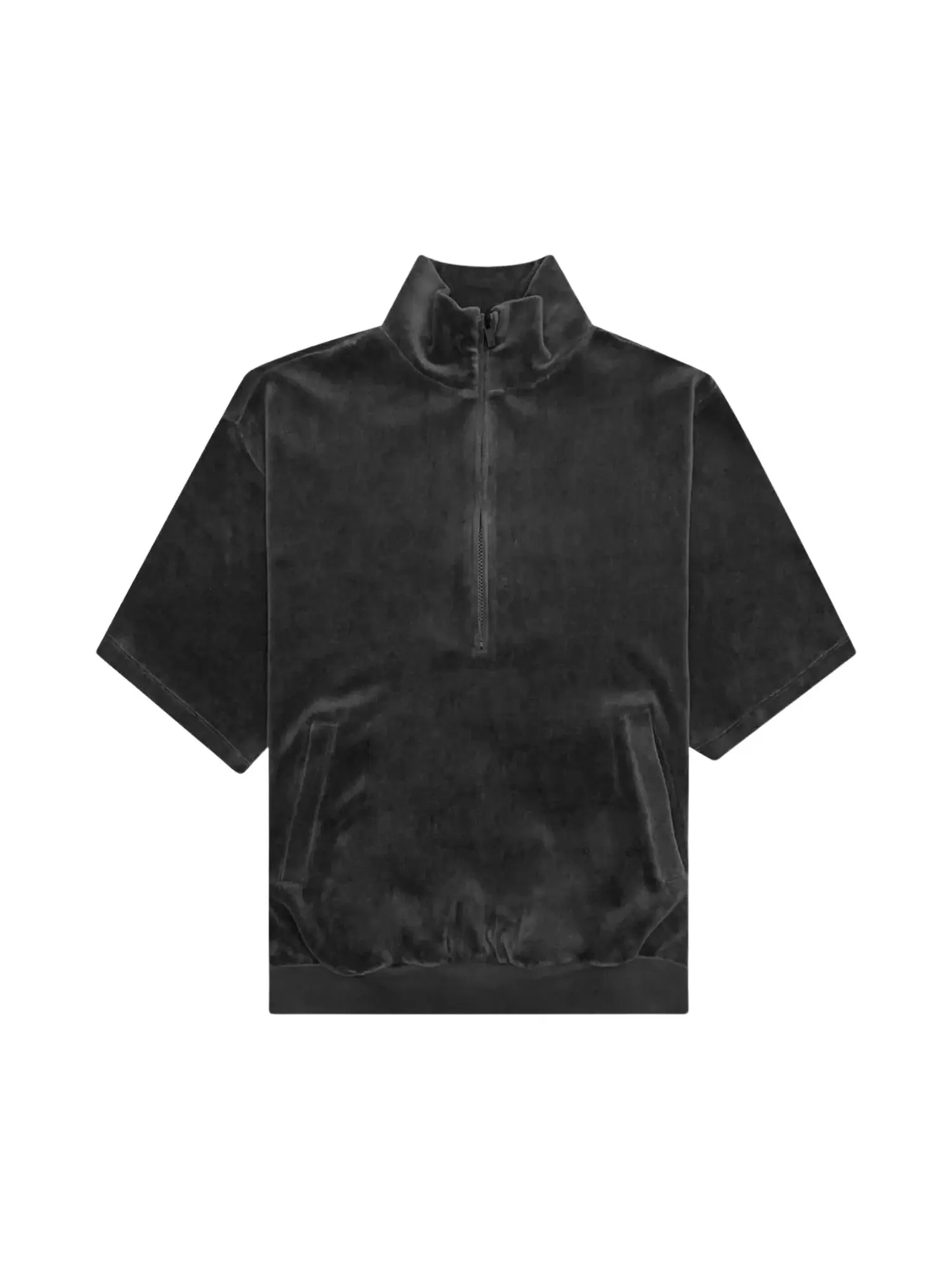 Велюровый свитер с высоким воротником Fear of God Essentials — изображение 1 из 2, железный