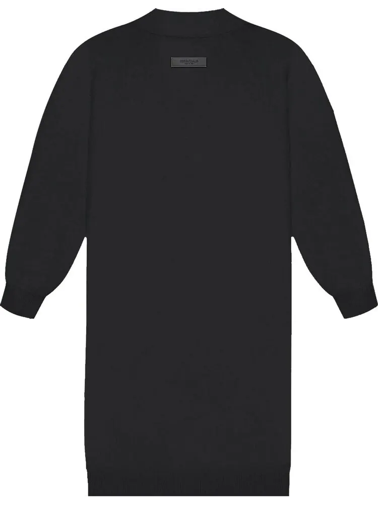 Кардиган Fear of God Essentials Long Cardigan 'Iron' — изображение 2 из 2, черный