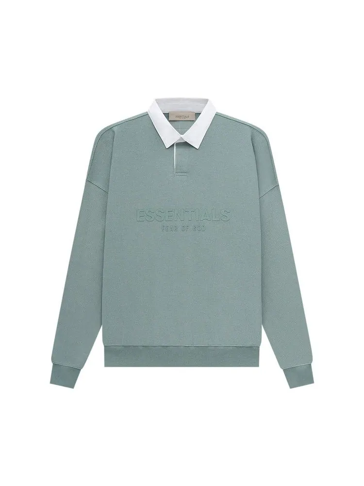 Брюки Fear of God Essentials Waffle Henley Rugby, Sycamore — 1