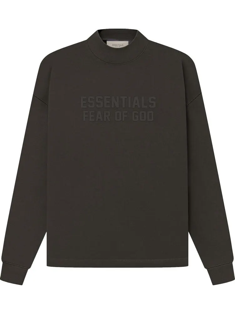 Толстовка Fear of God Essentials Relaxed Crewneck 'Off Black' — изображение 1 из 2, черный
