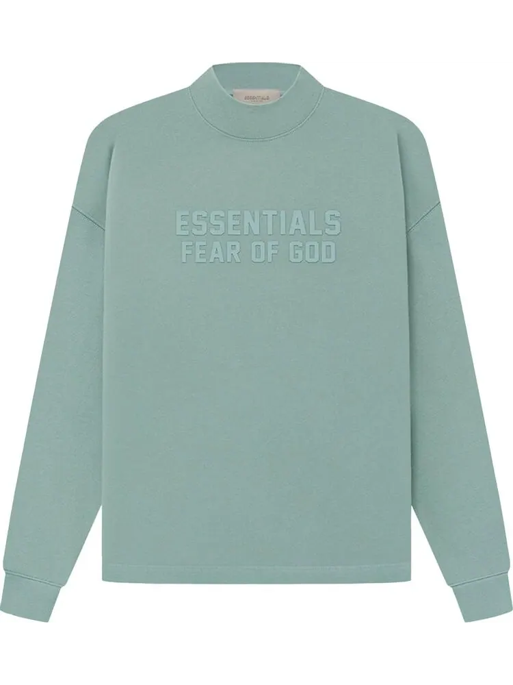 Толстовка Fear of God Essentials Relaxed Crewneck 'Sycamore' — изображение 1 из 2, зеленый