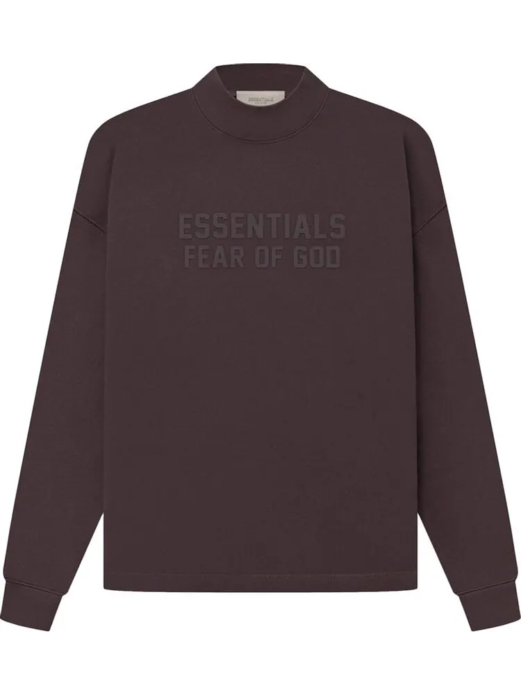 Толстовка Fear of God Essentials Relaxed Crewneck 'Plum' — изображение 1 из 2, коричневый