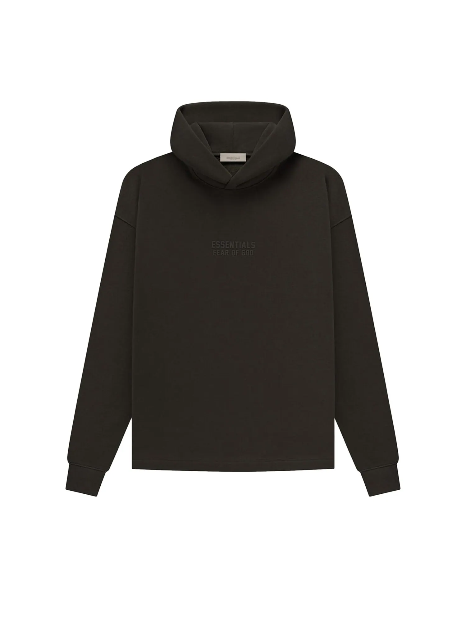 Свободная толстовка с капюшоном Fear of God Essentials Off Black — изображение 1 из 2, черный