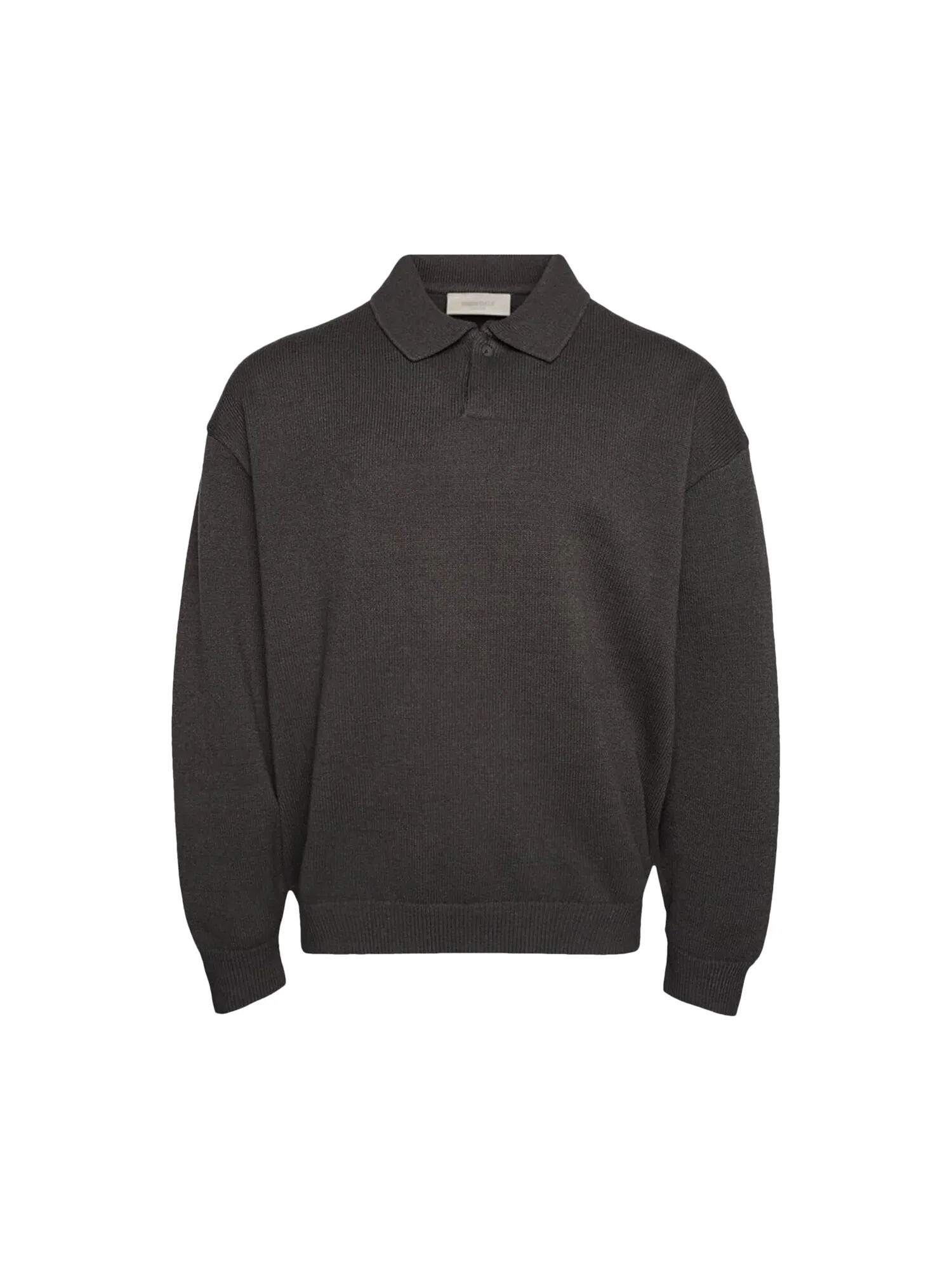 Поло Fear of God Essentials с длинными рукавами — изображение 1 из 1, черный