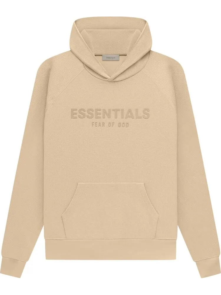 Худи Fear of God Essentials Waffle Raglan Hoodie 'Sand' — изображение 1 из 2, бежевый