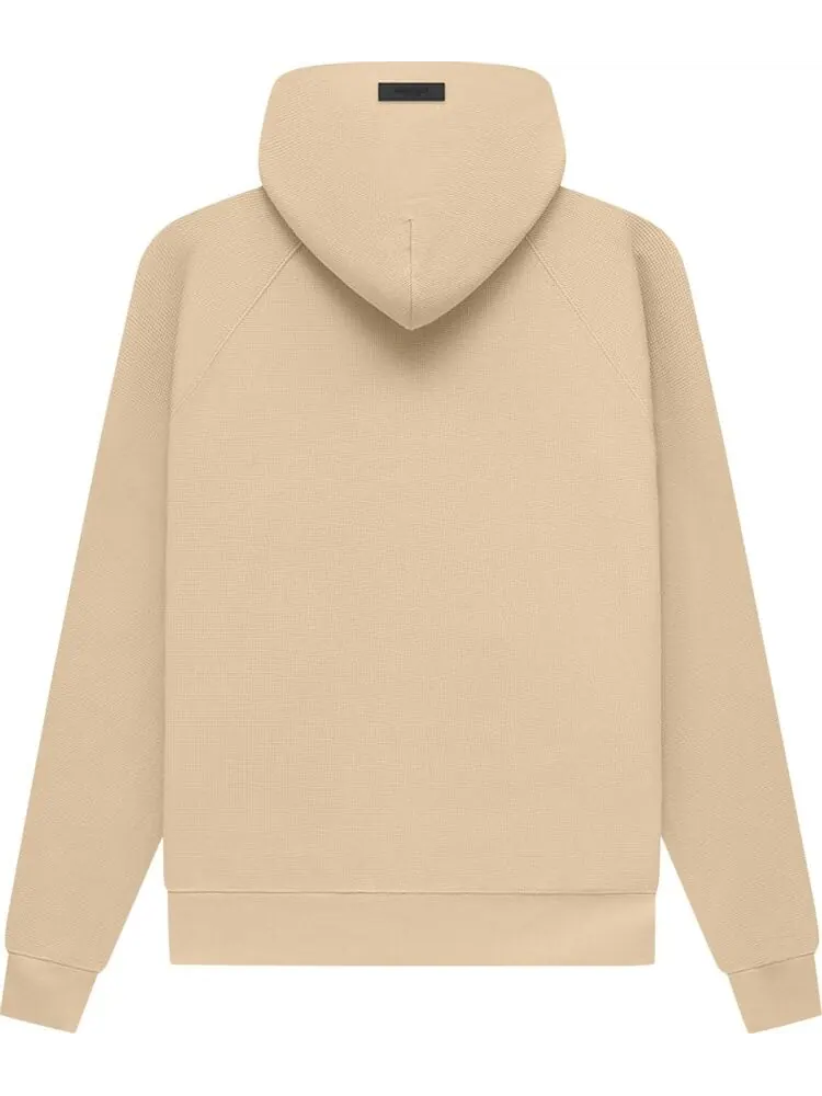 Худи Fear of God Essentials Waffle Raglan Hoodie 'Sand' — изображение 2 из 2, бежевый