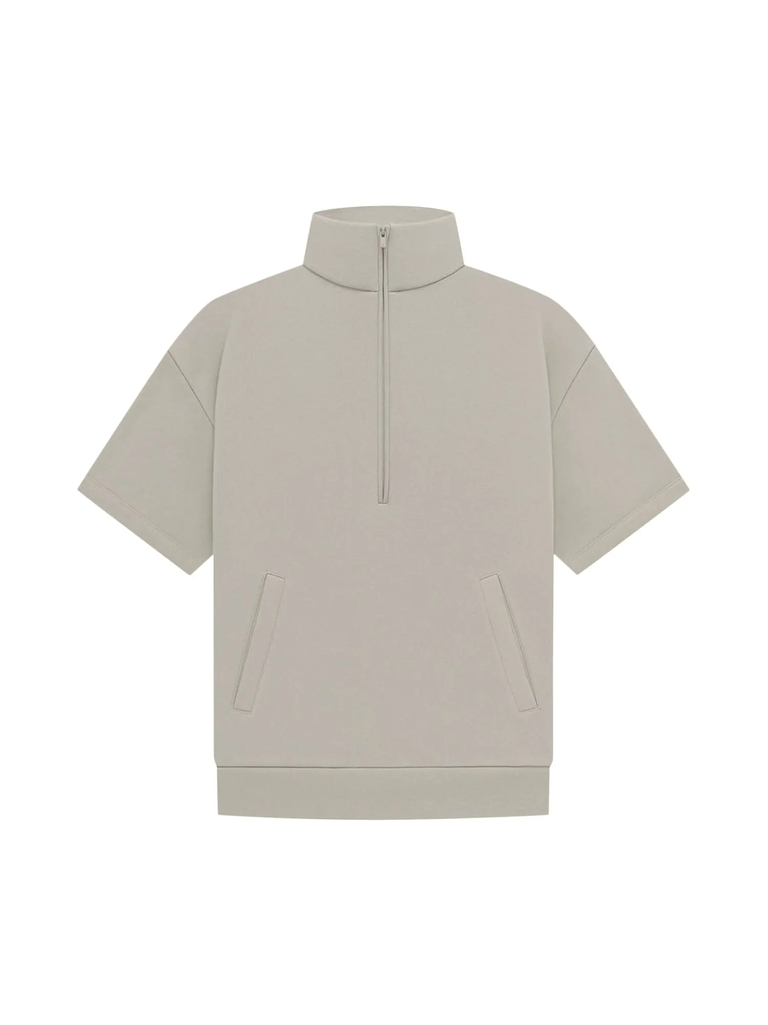 Рубашка с рукавом 3/4 на молнии Fear of God Essentials — изображение 1 из 2, серый