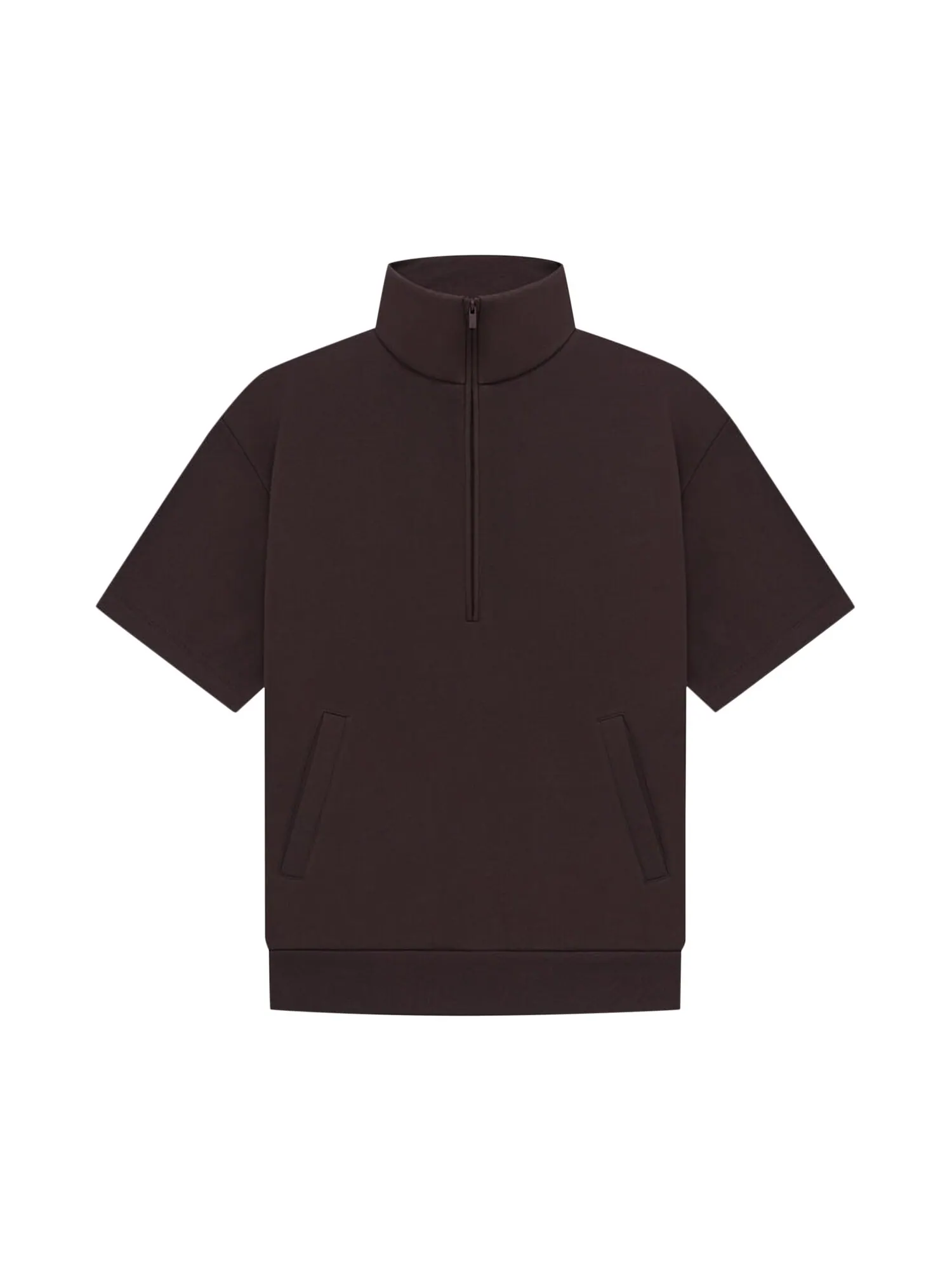 Рубашка с рукавом 3/4 на молнии Fear of God Essentials, цвет Сливовый — изображение 1 из 1