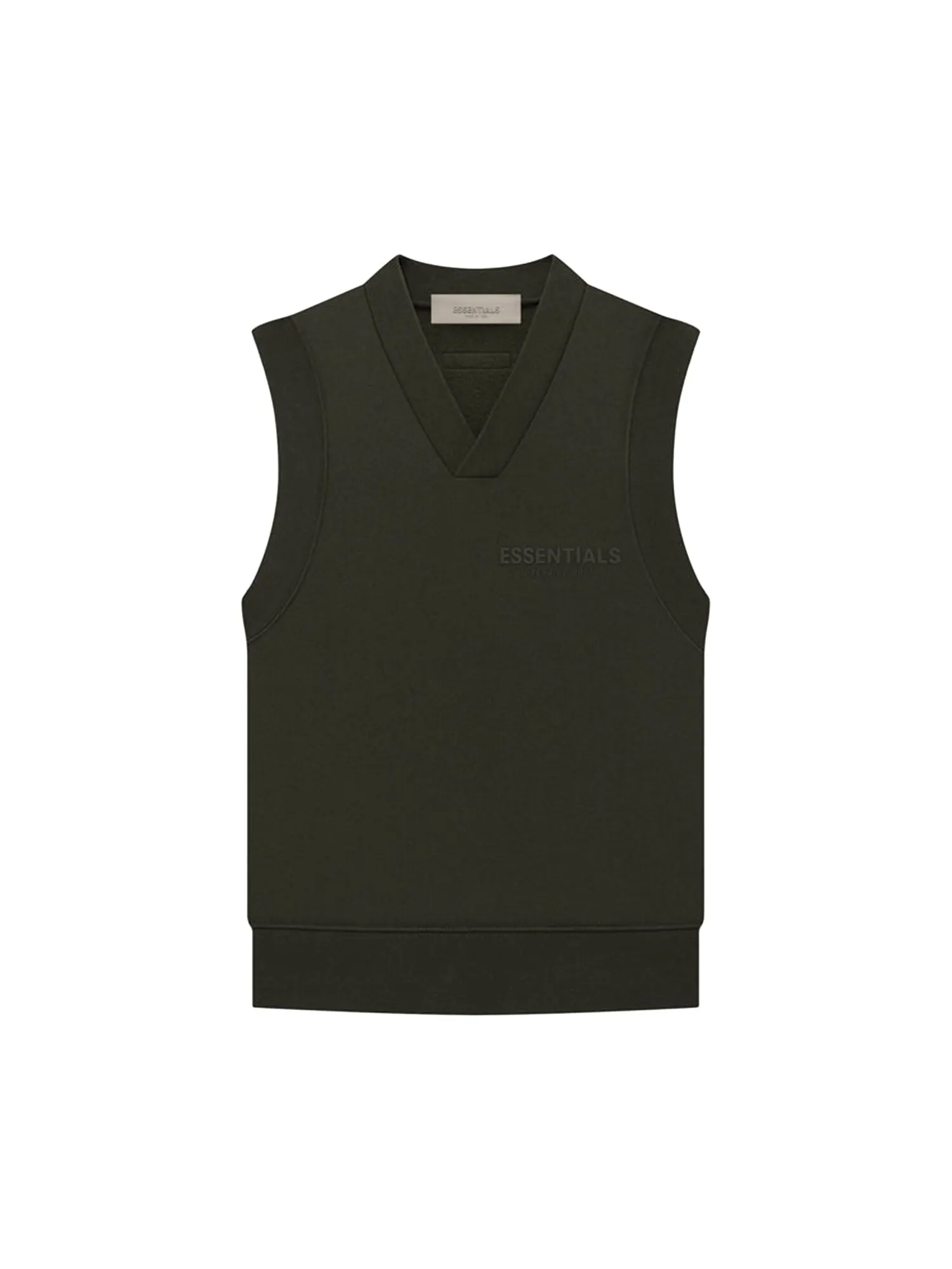 Пуловер с V-образным вырезом Fear of God Essentials — изображение 1 из 2, черный