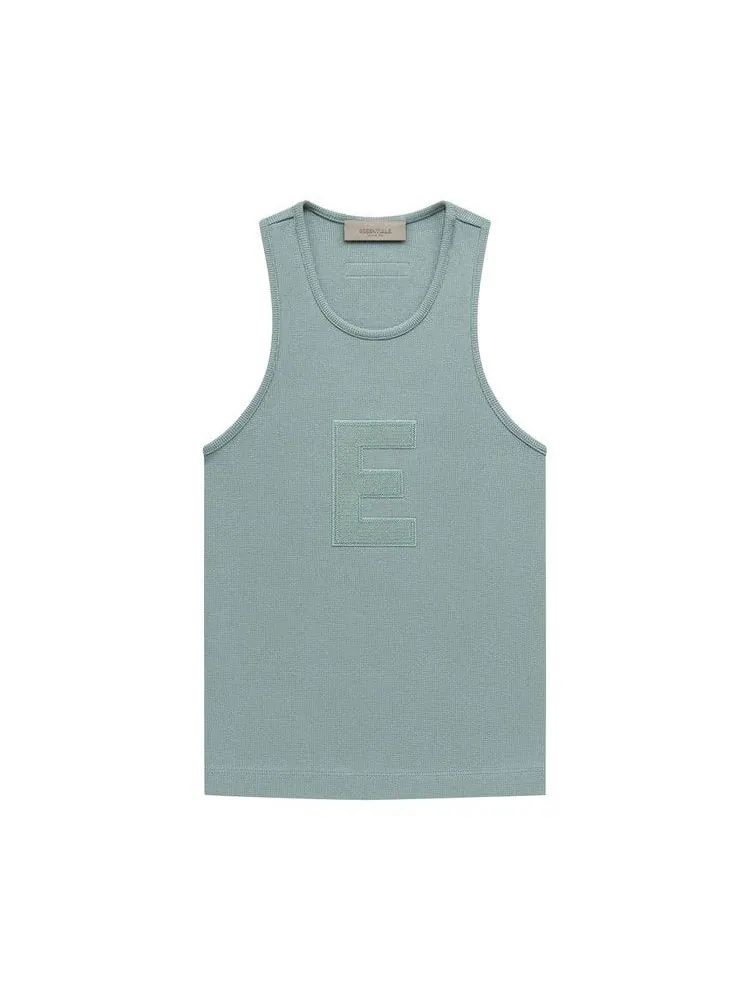 Топ Fear of God Essentials Waffle Tank, Sycamore — изображение 1 из 2, зеленый
