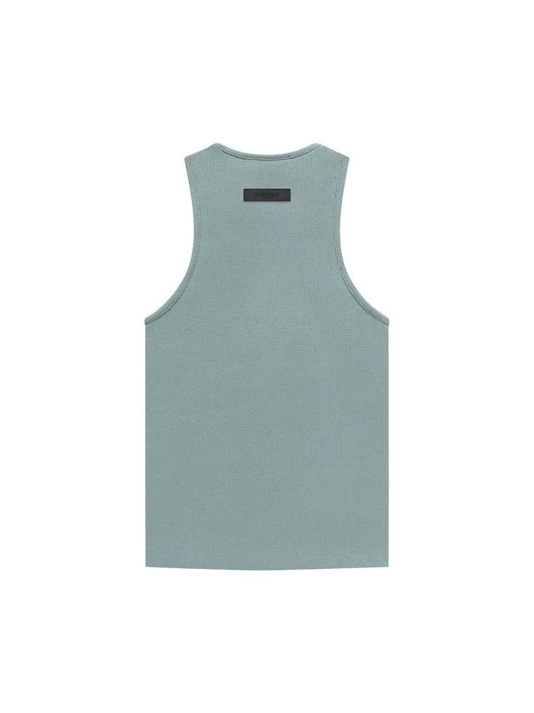 Топ Fear of God Essentials Waffle Tank, Sycamore — изображение 2 из 2, зеленый