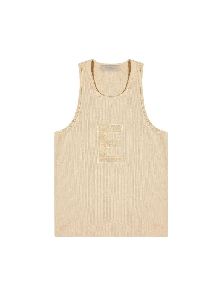 Топ Fear of God Essentials Waffle Tank — изображение 1 из 2, бежевый
