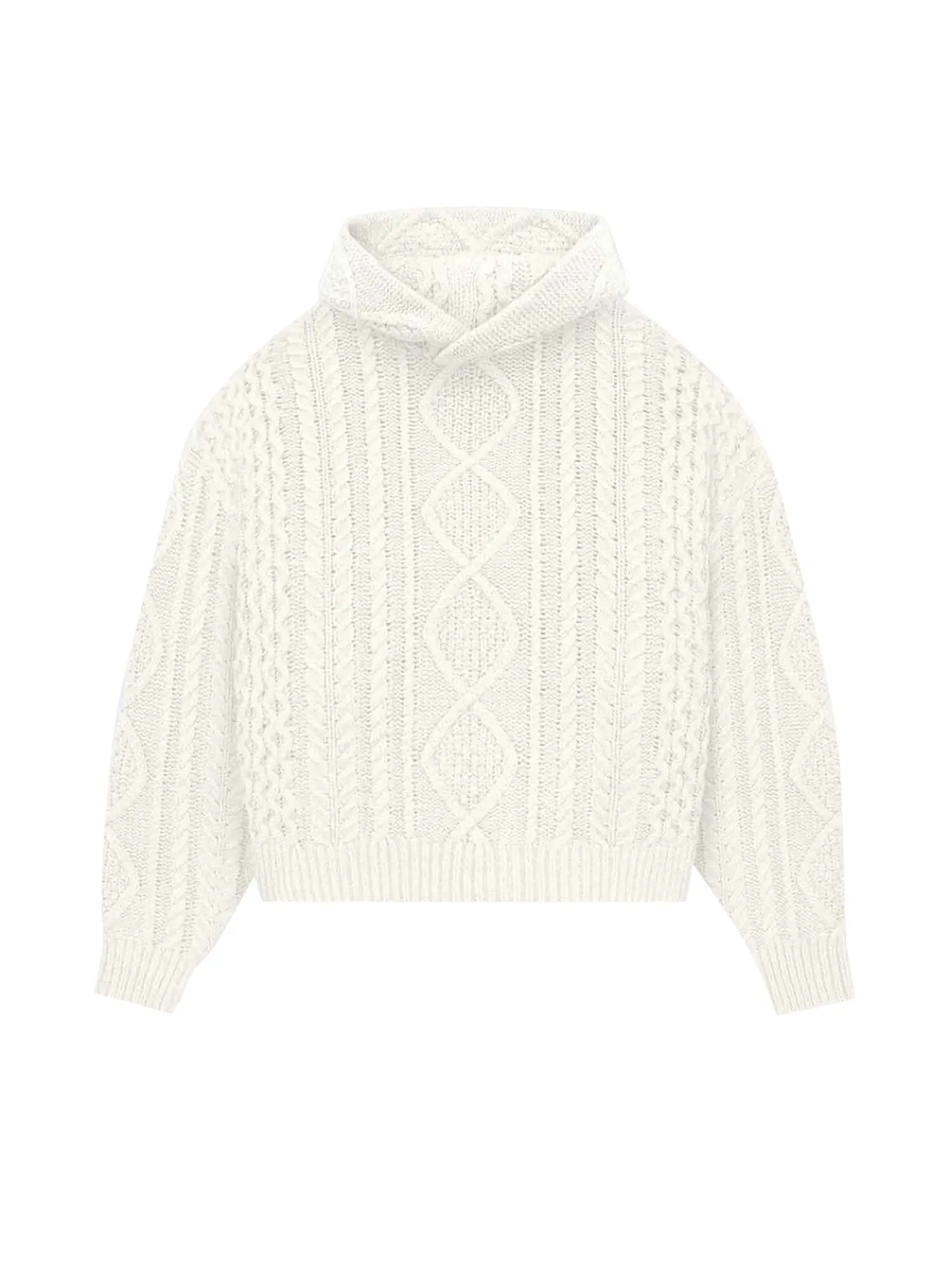 Толстовка косой вязки Fear of God Essentials Cloud Dancer — изображение 1 из 2, серый